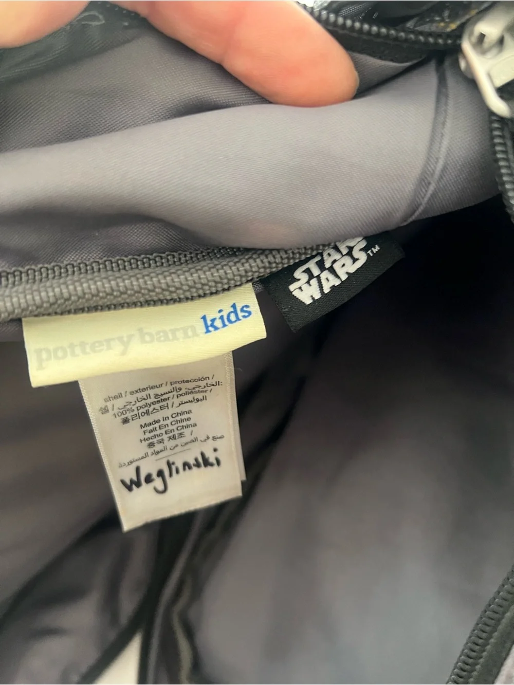 Pottery Barn Large Star Wars Dark Vader Backpack